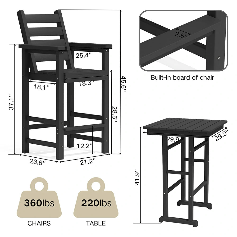 Adirondack Bar Set