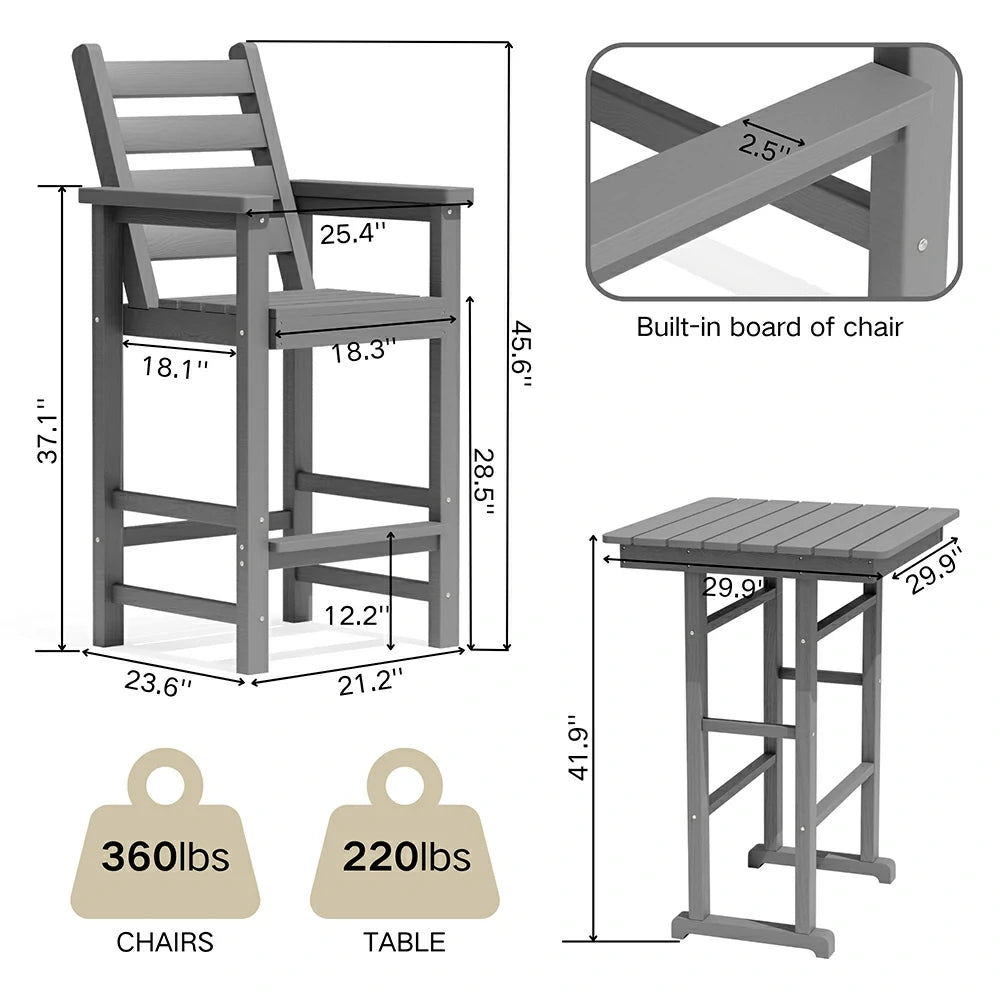 Adirondack Bar Set