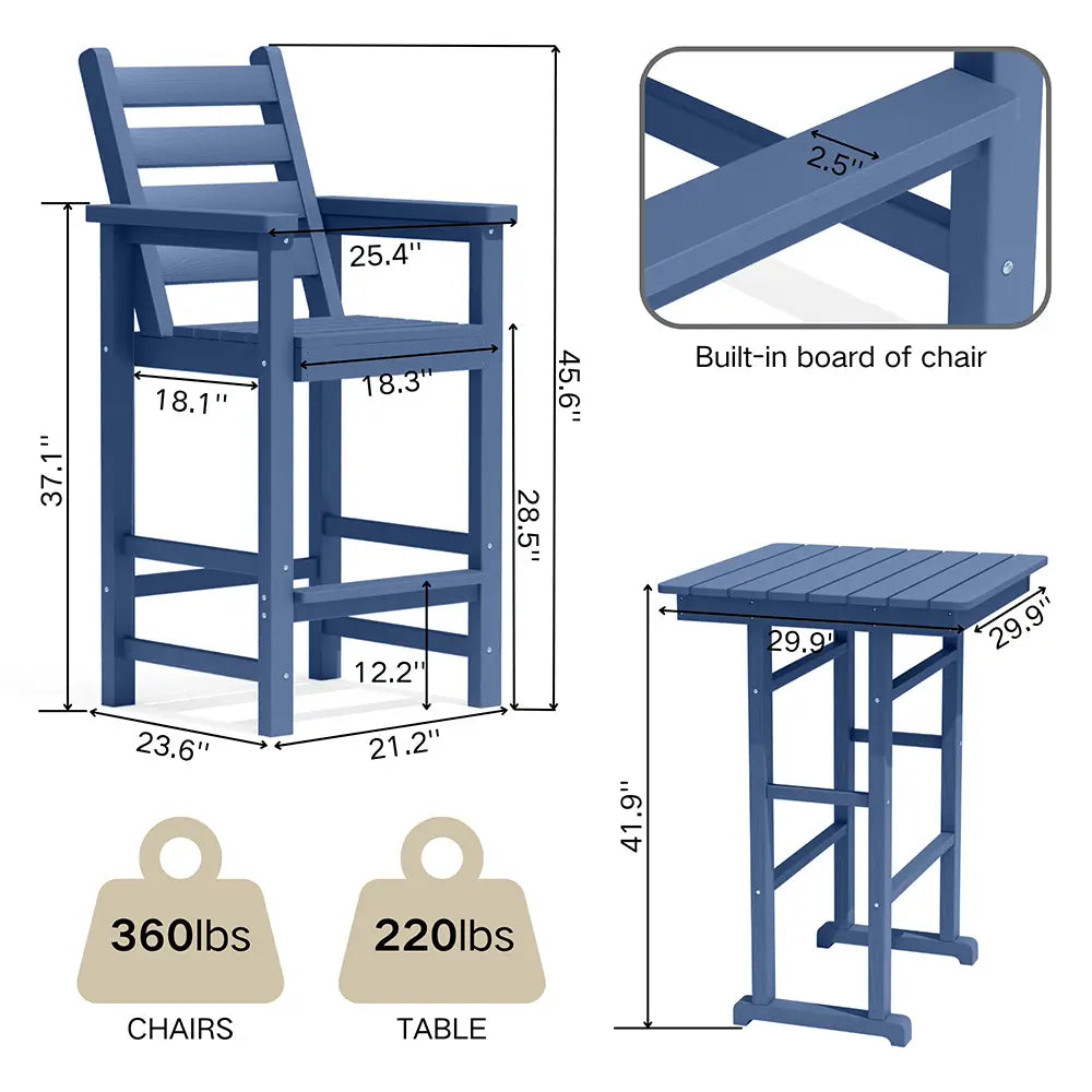 Adirondack Bar Set