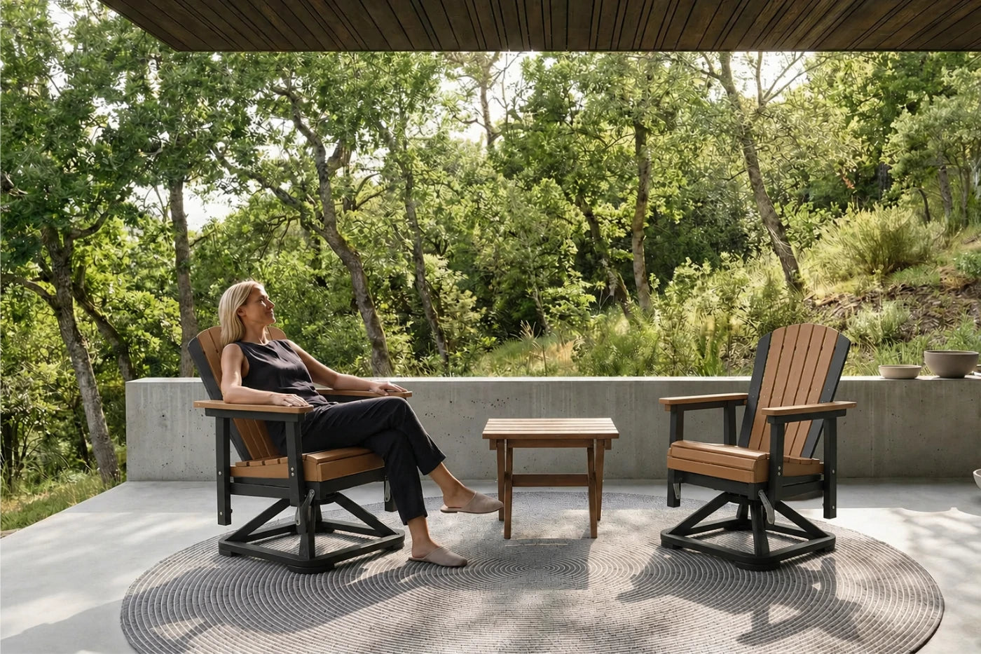 Perli™ Adirondack Swivel Glider Chair