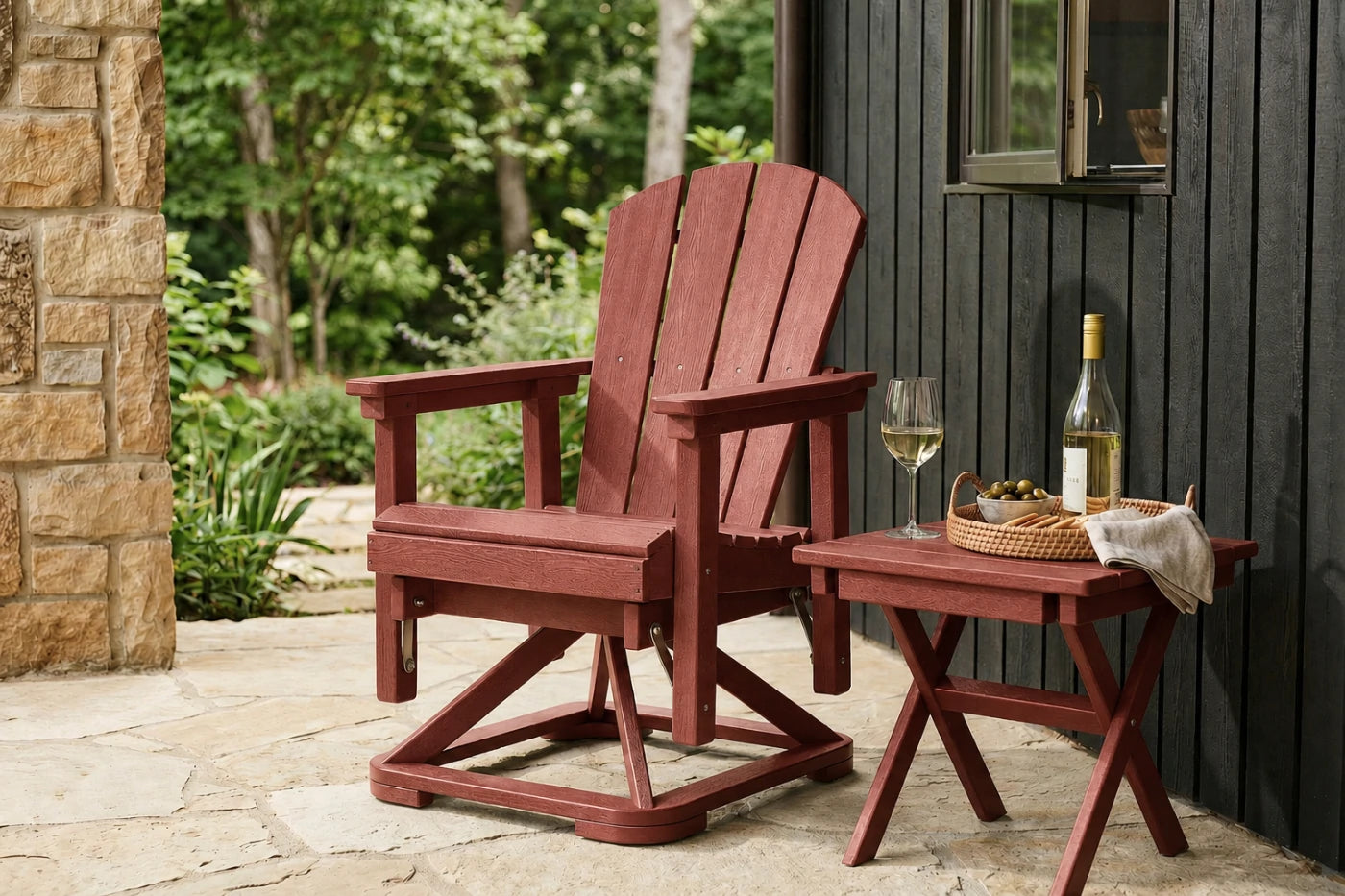 Perli™ Adirondack Swivel Glider Chair