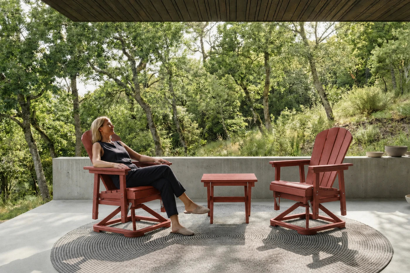 Perli™ Adirondack Swivel Glider Chair