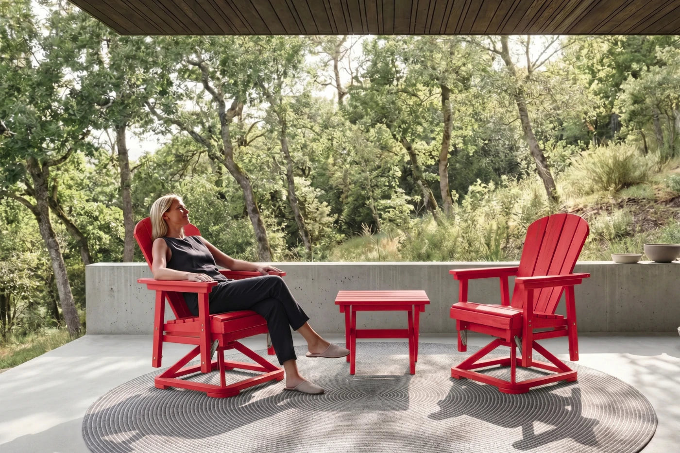 Perli™ Adirondack Swivel Glider Chair