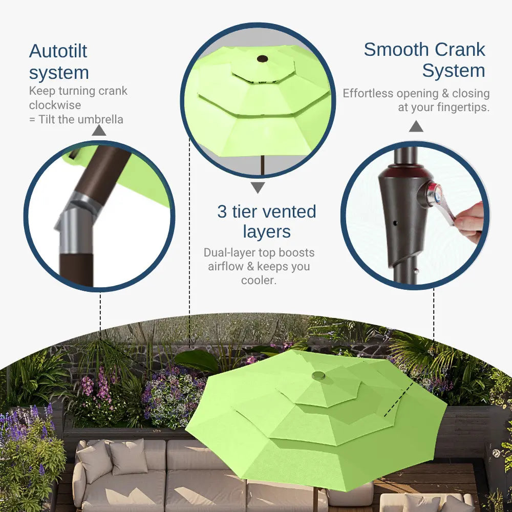 patio kingdom autotilt patio umbrella