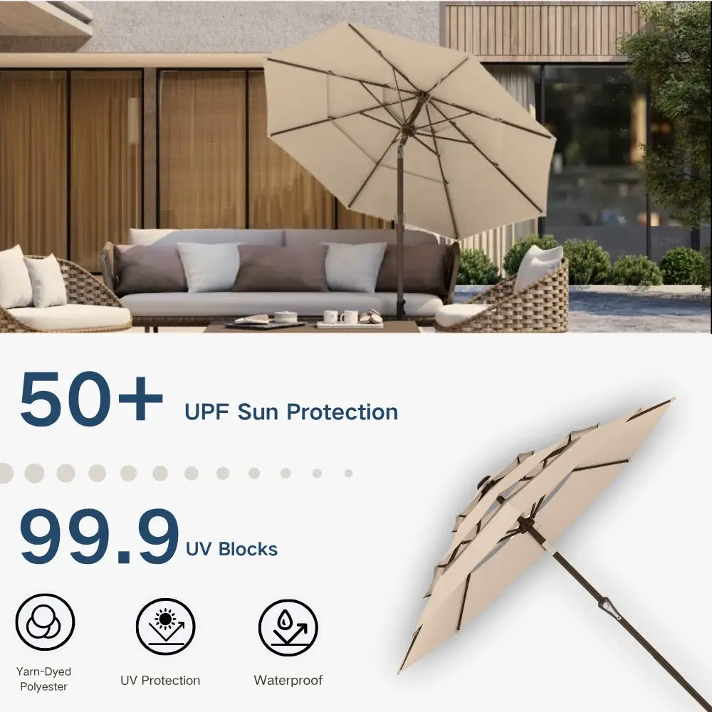 patio kingdom autotilt patio umbrella