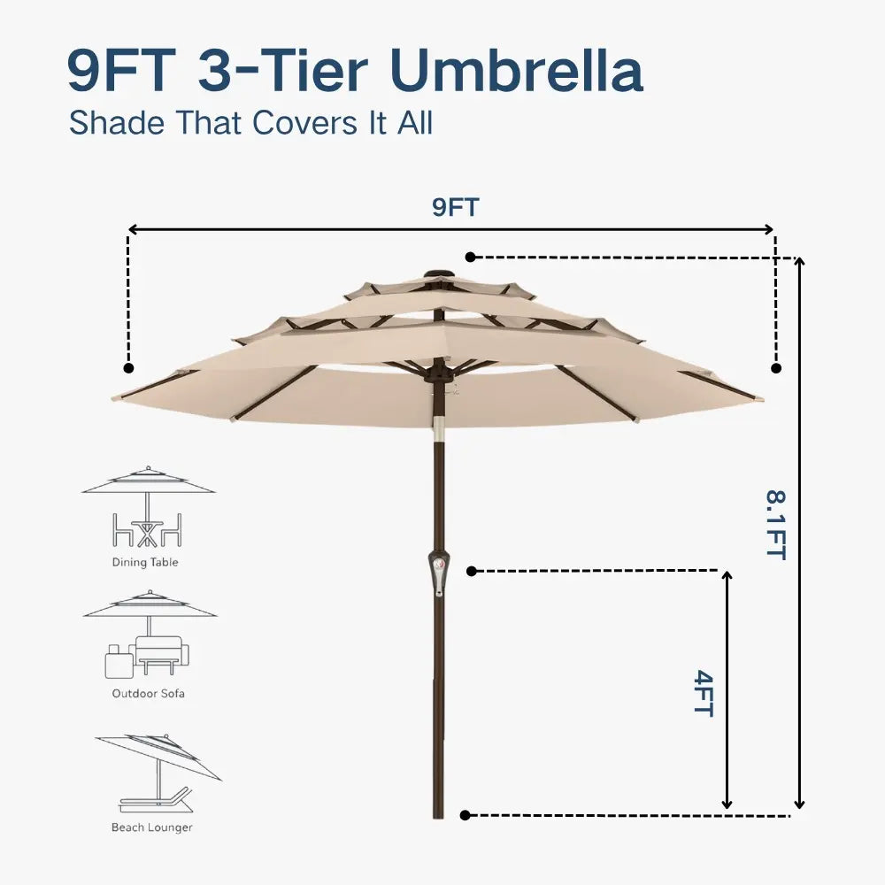 patio kingdom autotilt patio umbrella
