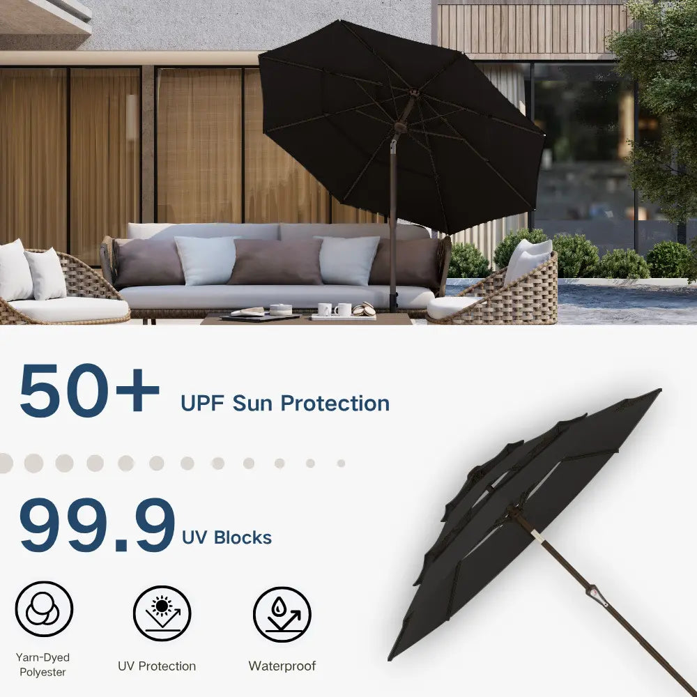 patio kingdom autotilt patio umbrella