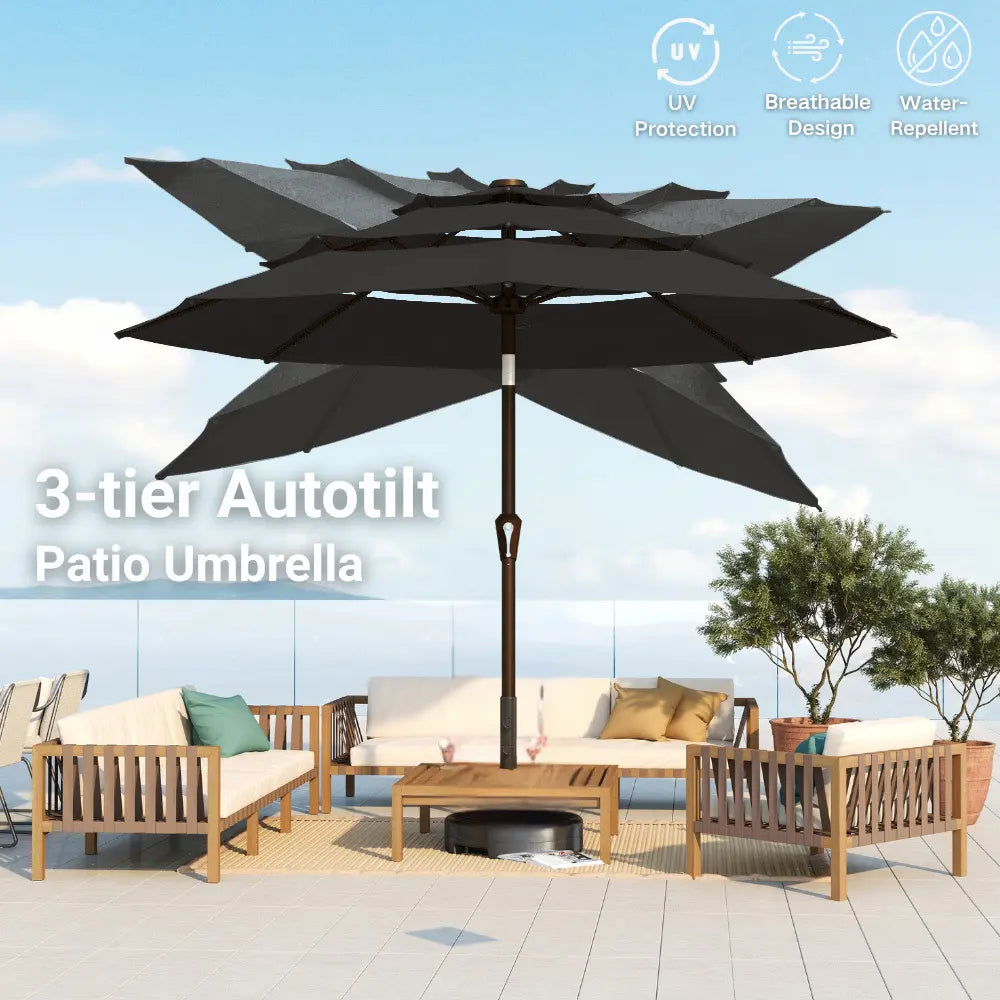 patio kingdom autotilt patio umbrella