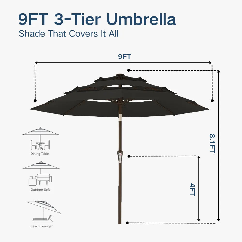 patio kingdom autotilt patio umbrella