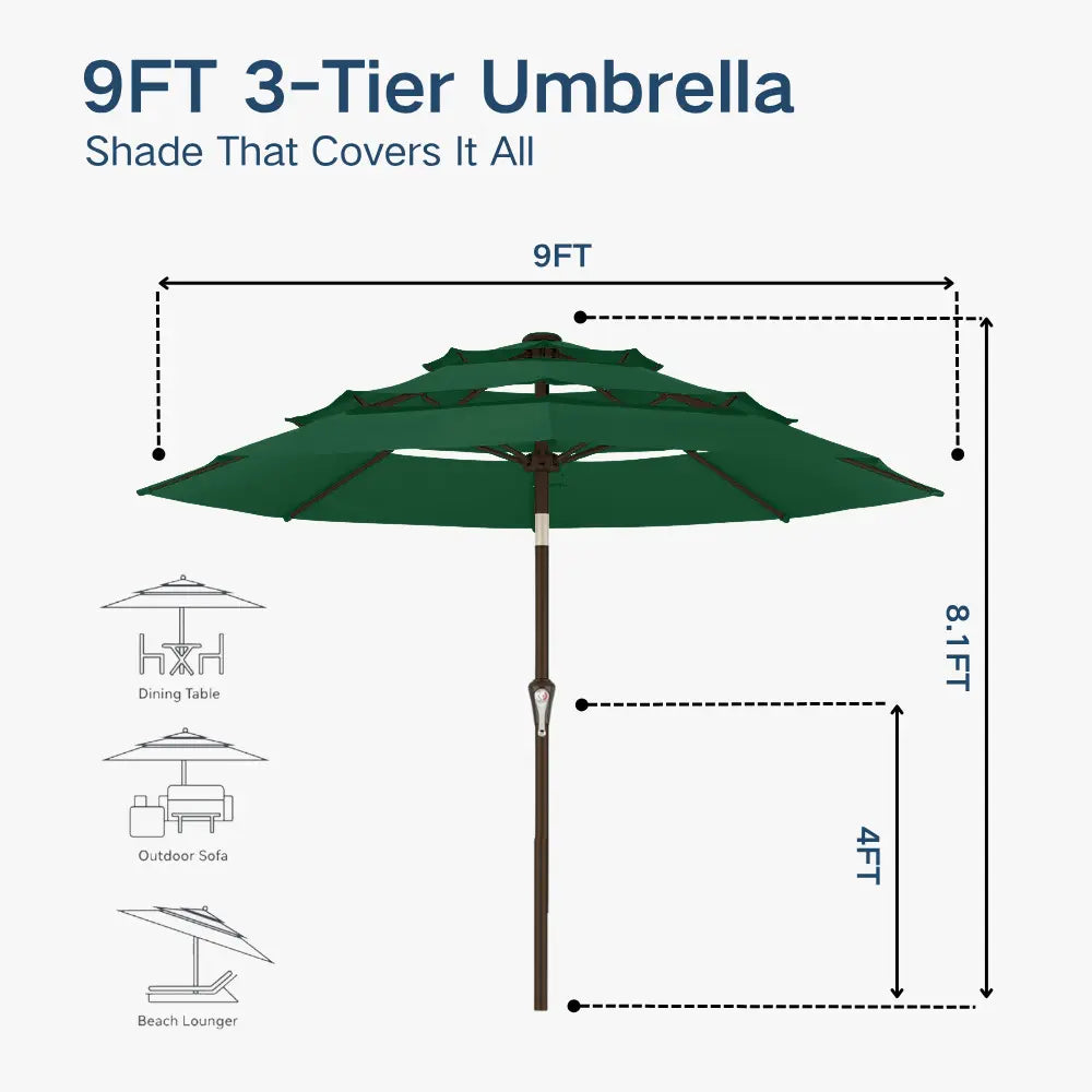 patio kingdom autotilt patio umbrella
