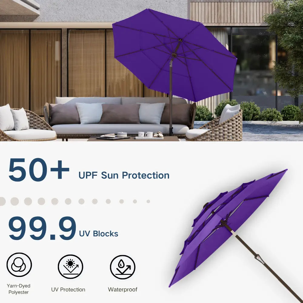 patio kingdom autotilt patio umbrella