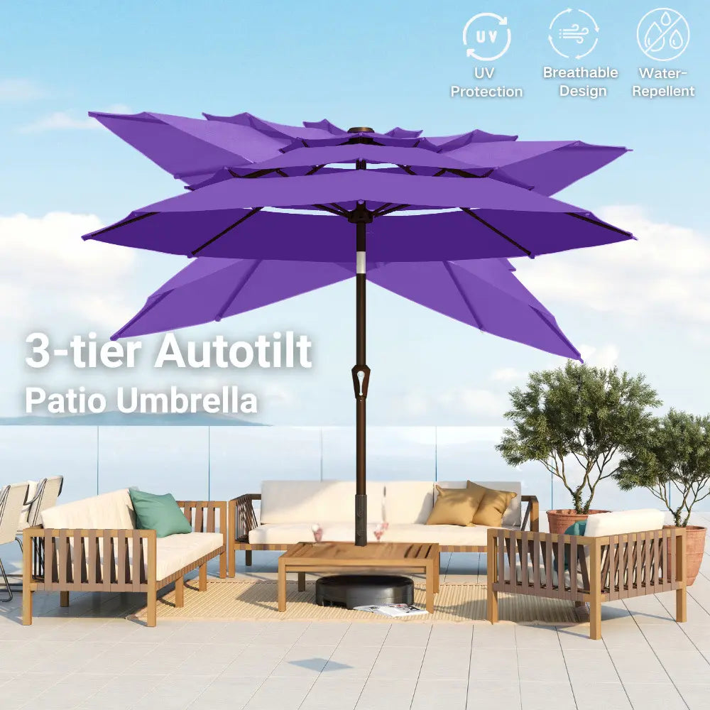 patio kingdom autotilt patio umbrella
