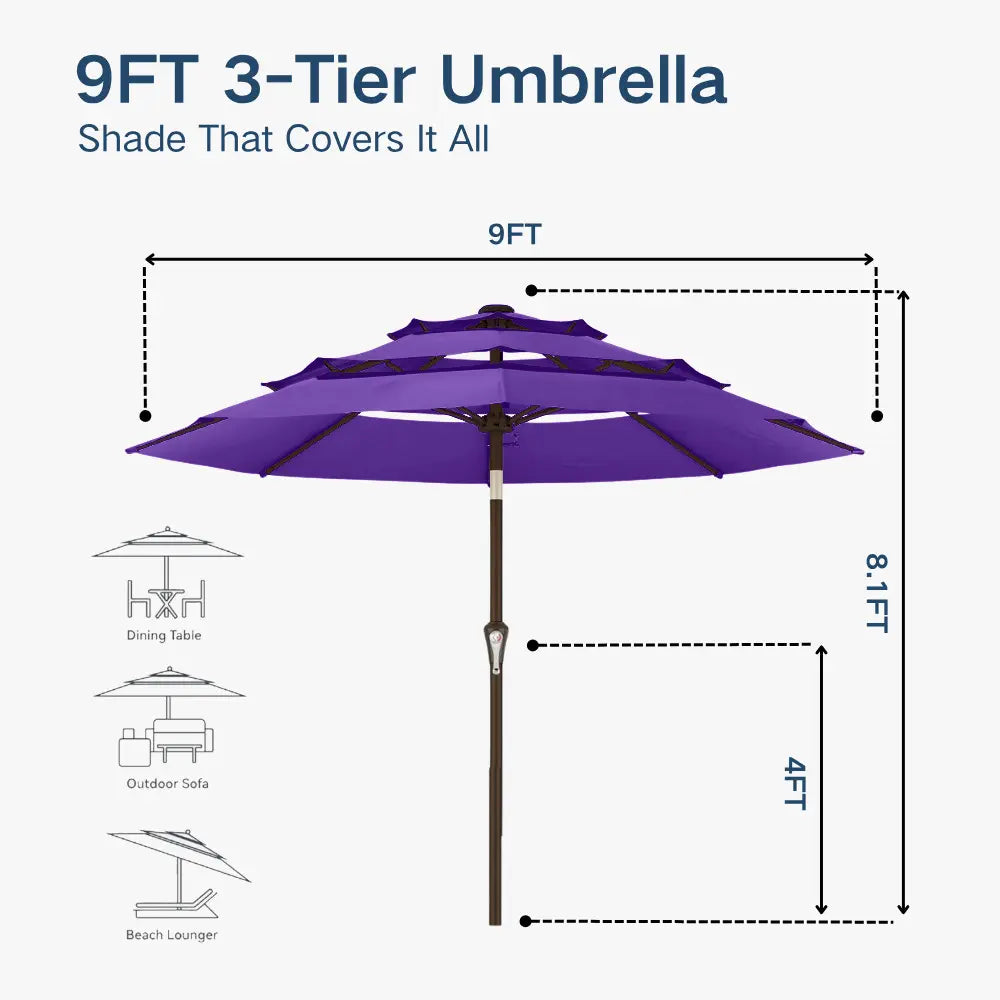 patio kingdom autotilt patio umbrella
