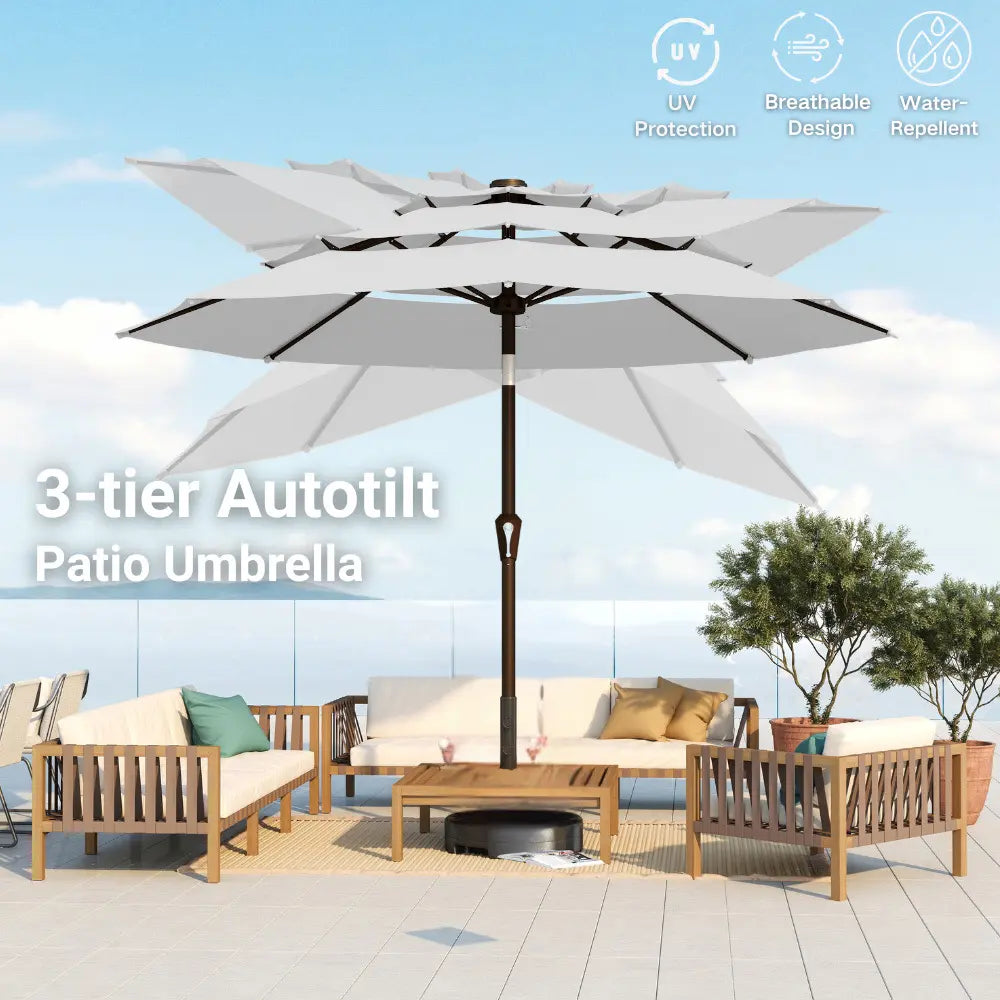 patio kingdom autotilt patio umbrella