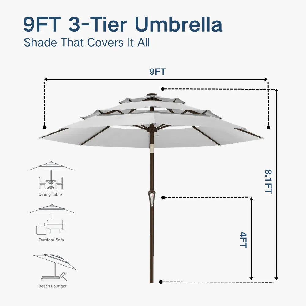 patio kingdom autotilt patio umbrella