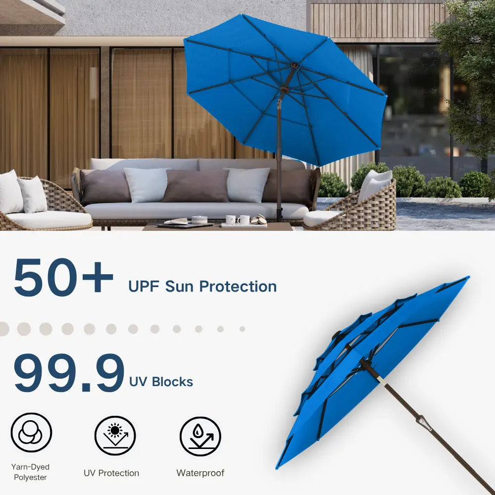 patio kingdom autotilt patio umbrella