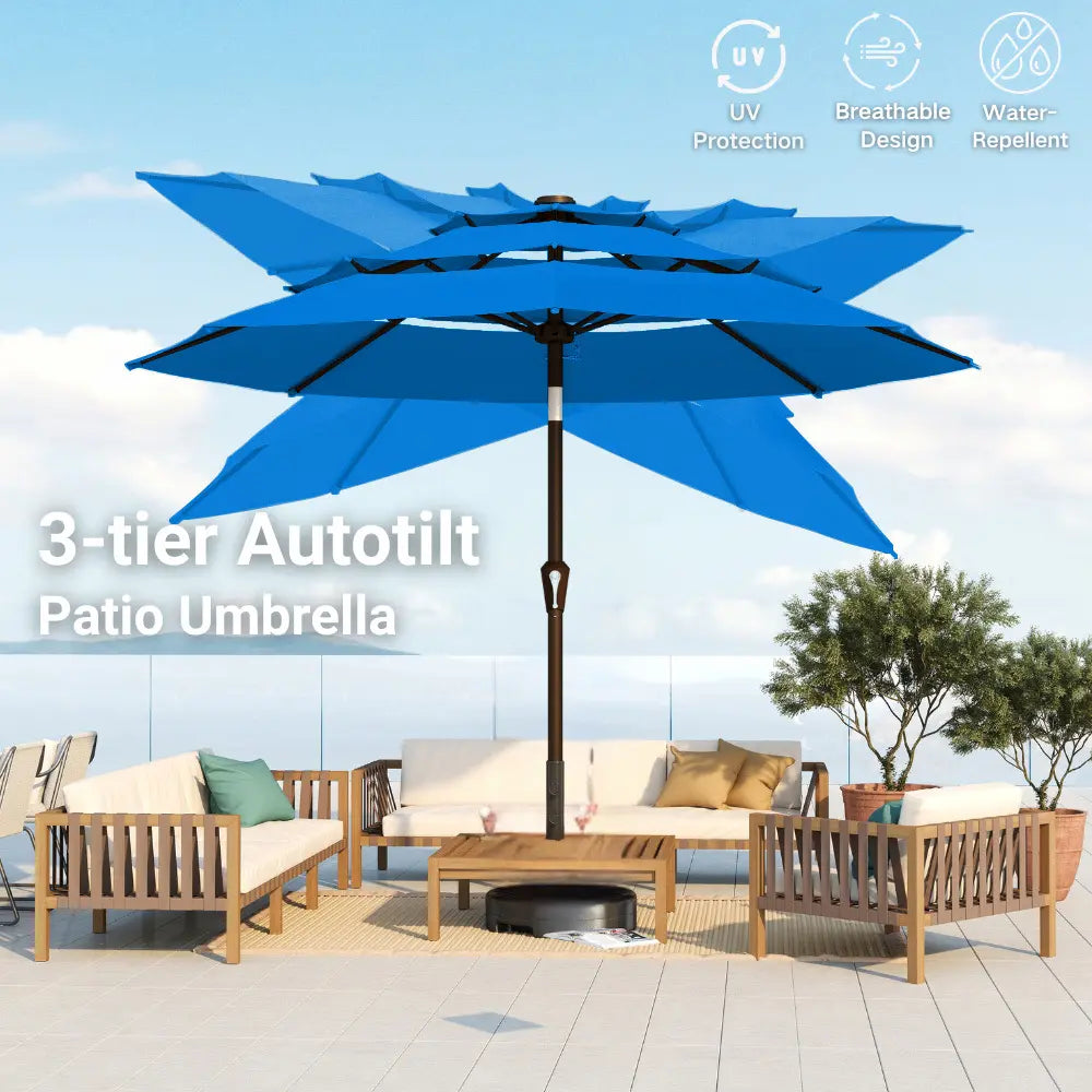 patio kingdom autotilt patio umbrella