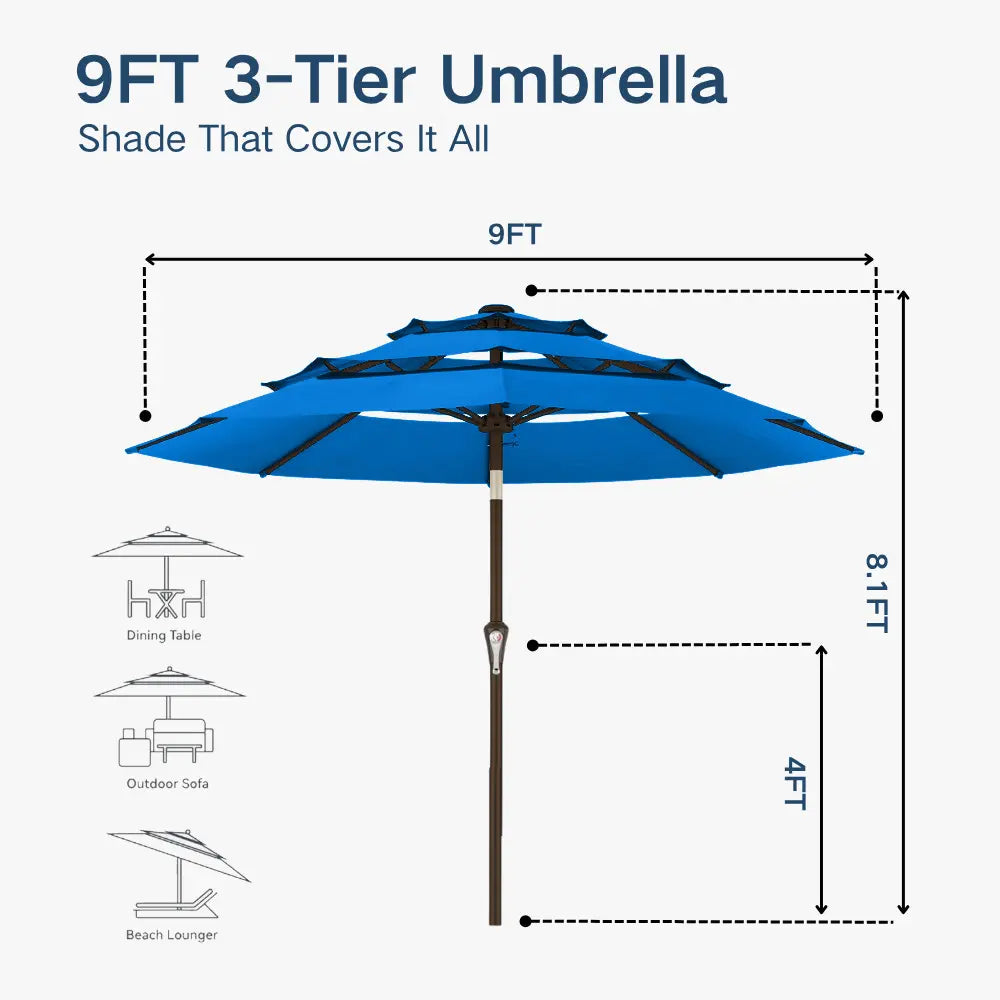 patio kingdom autotilt patio umbrella