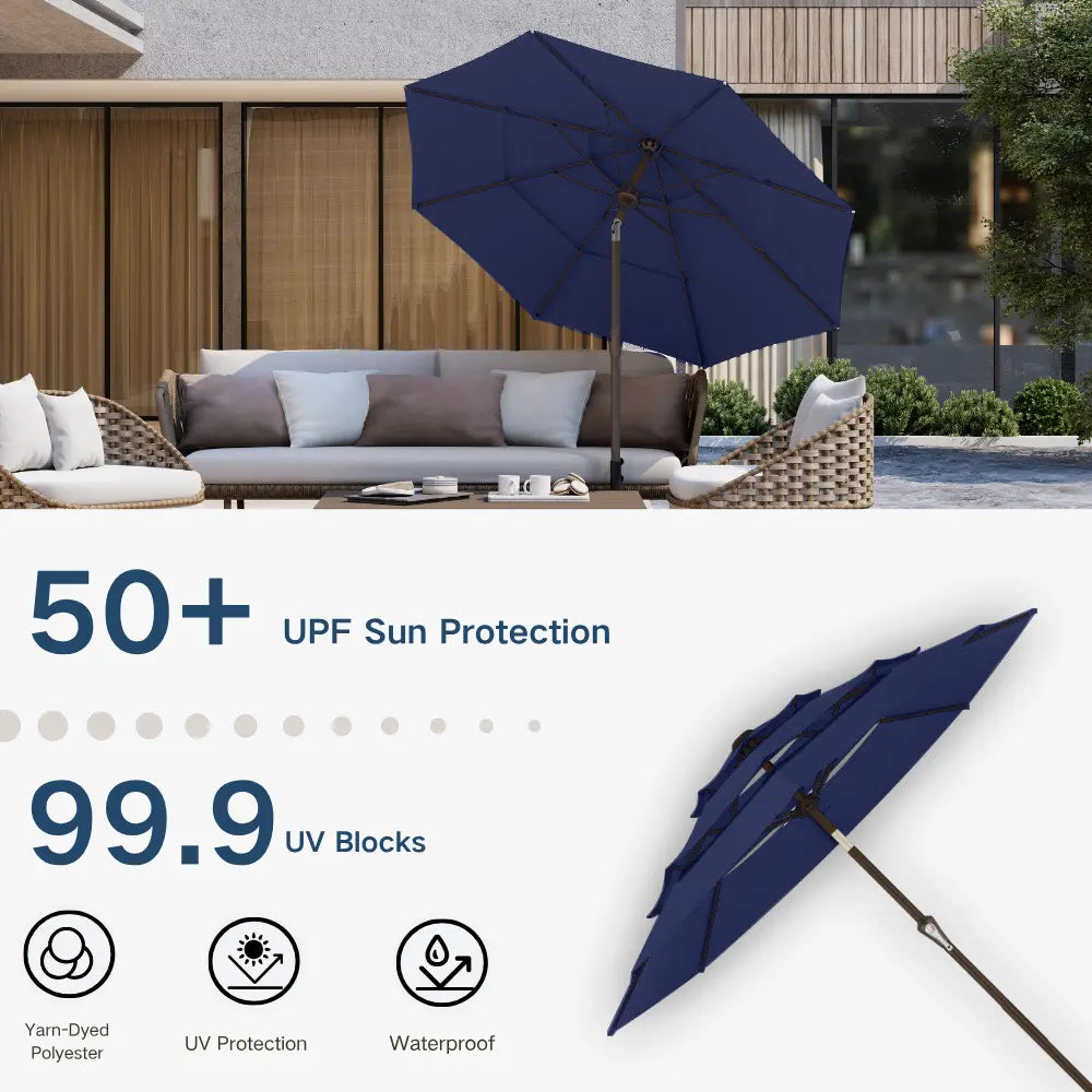 patio kingdom autotilt patio umbrella
