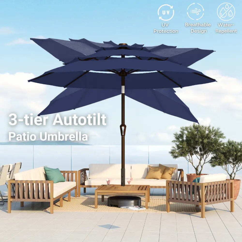 patio kingdom autotilt patio umbrella