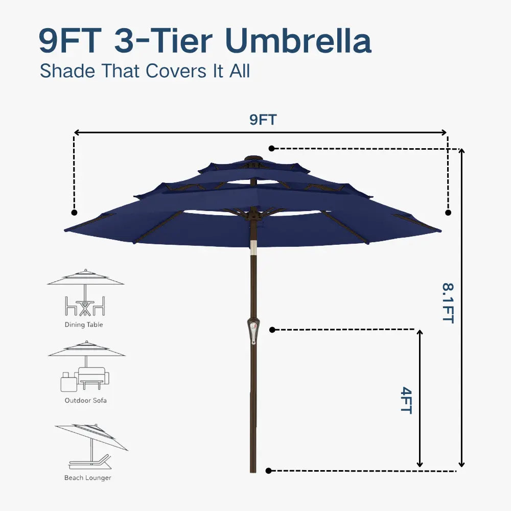 patio kingdom autotilt patio umbrella