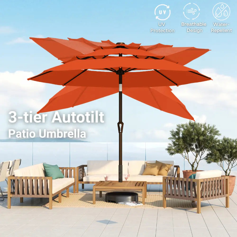 patio kingdom autotilt patio umbrella