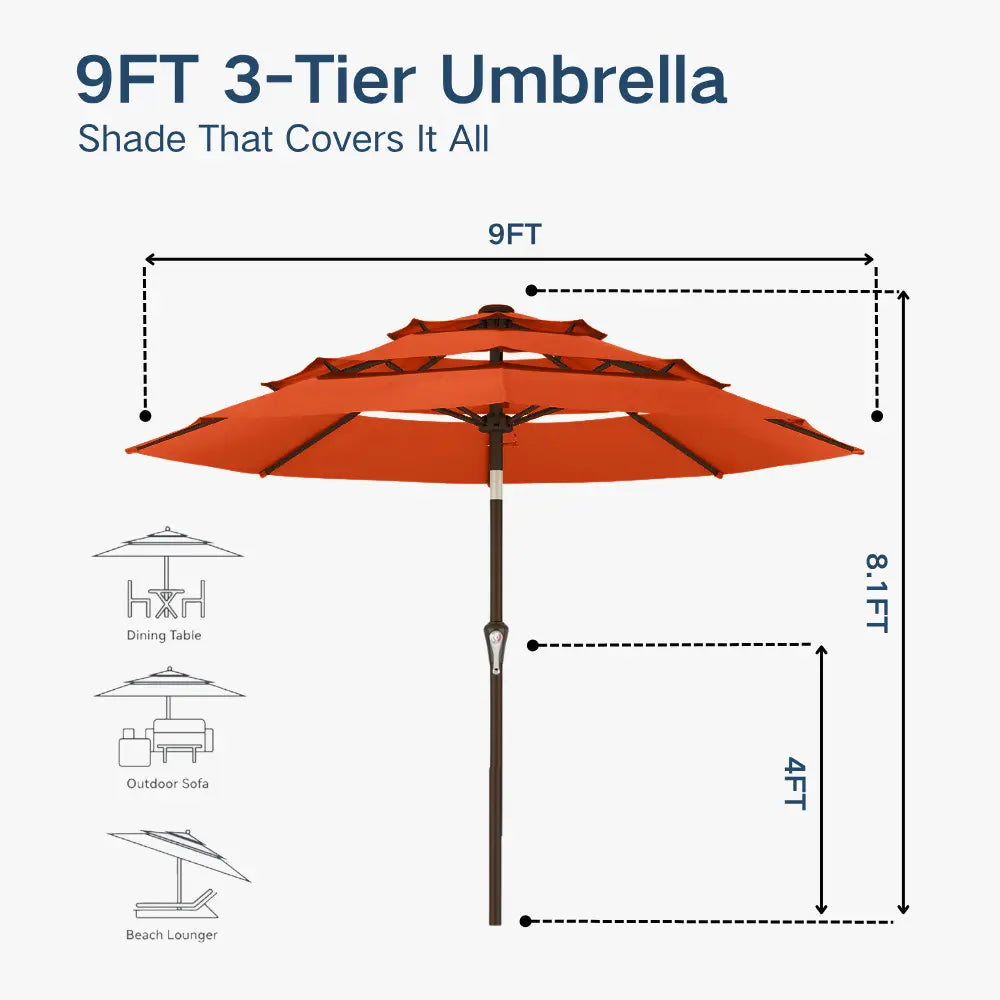 patio kingdom autotilt patio umbrella