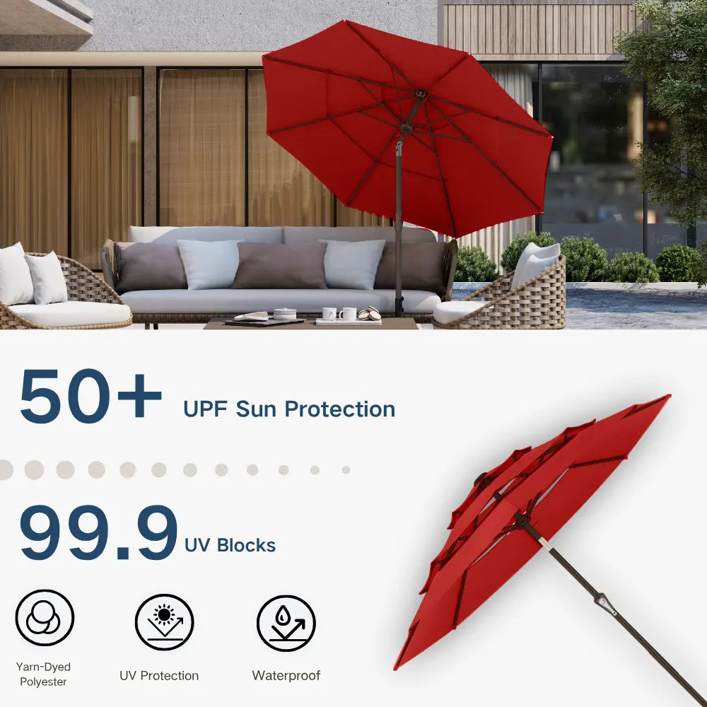 patio kingdom autotilt patio umbrella