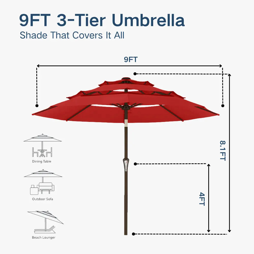 patio kingdom autotilt patio umbrella