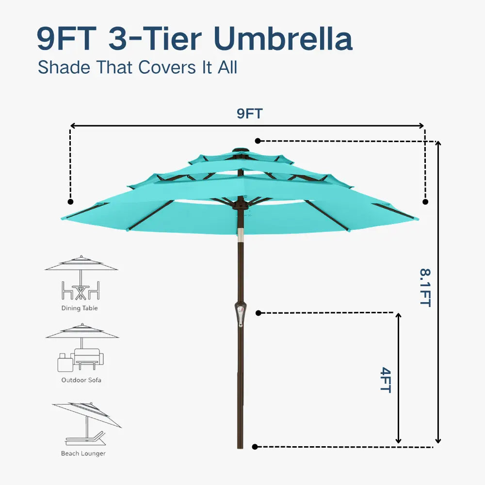 patio kingdom autotilt patio umbrella