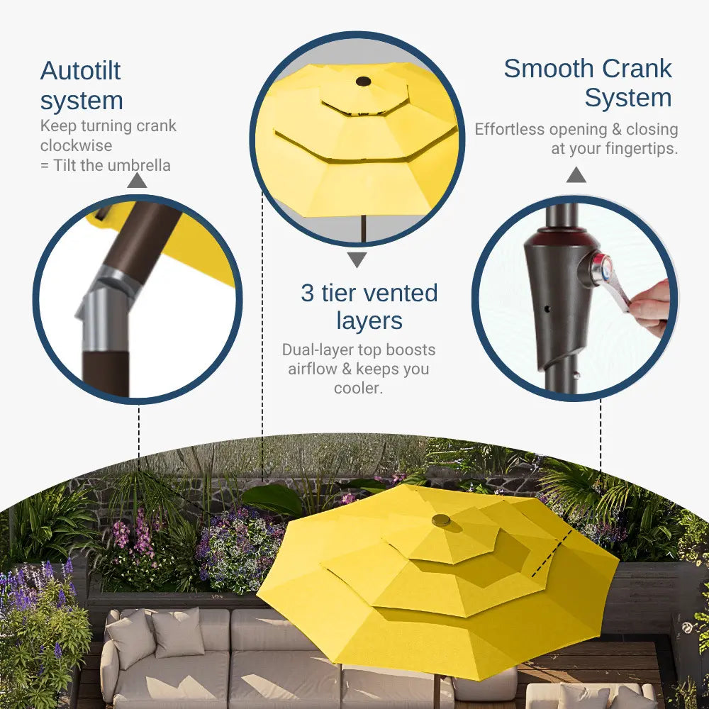patio kingdom autotilt patio umbrella