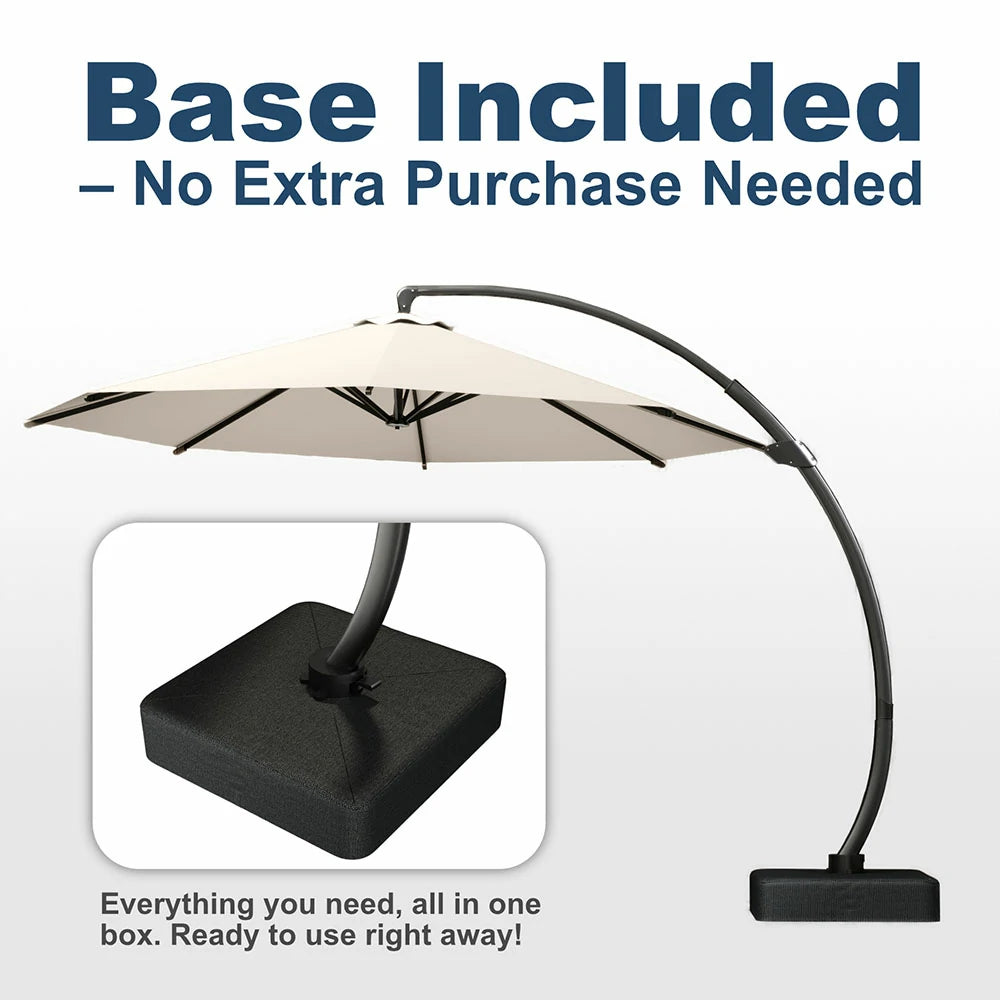 Patio Kingdom cantilever umbrella