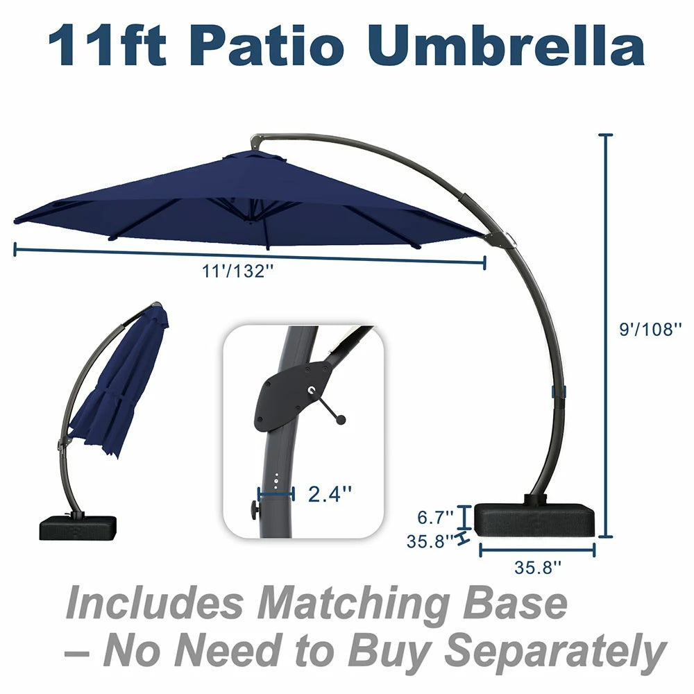 Patio Kingdom cantilever umbrella