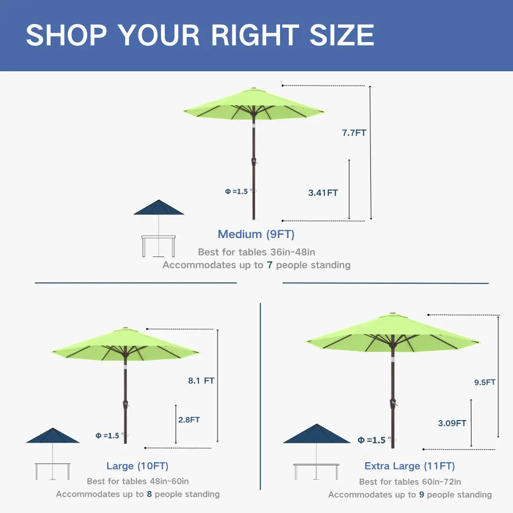 Patio Kingdom outdoor Umbrella
