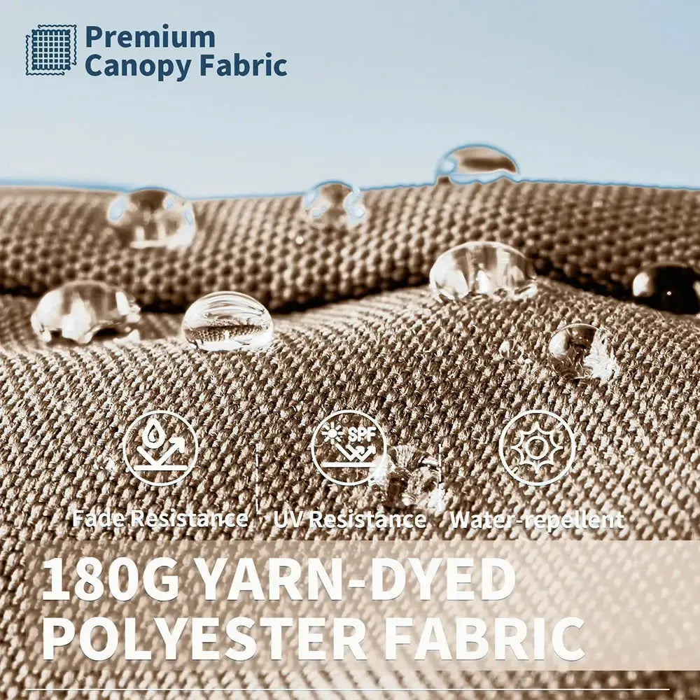 Fiberglass Patio Umbrella - Push Button Tilt