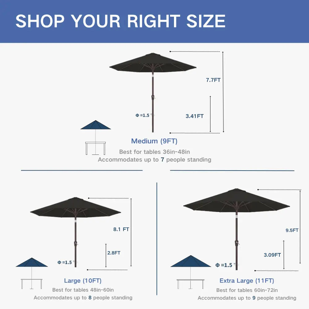 Patio Kingdom outdoor Umbrella