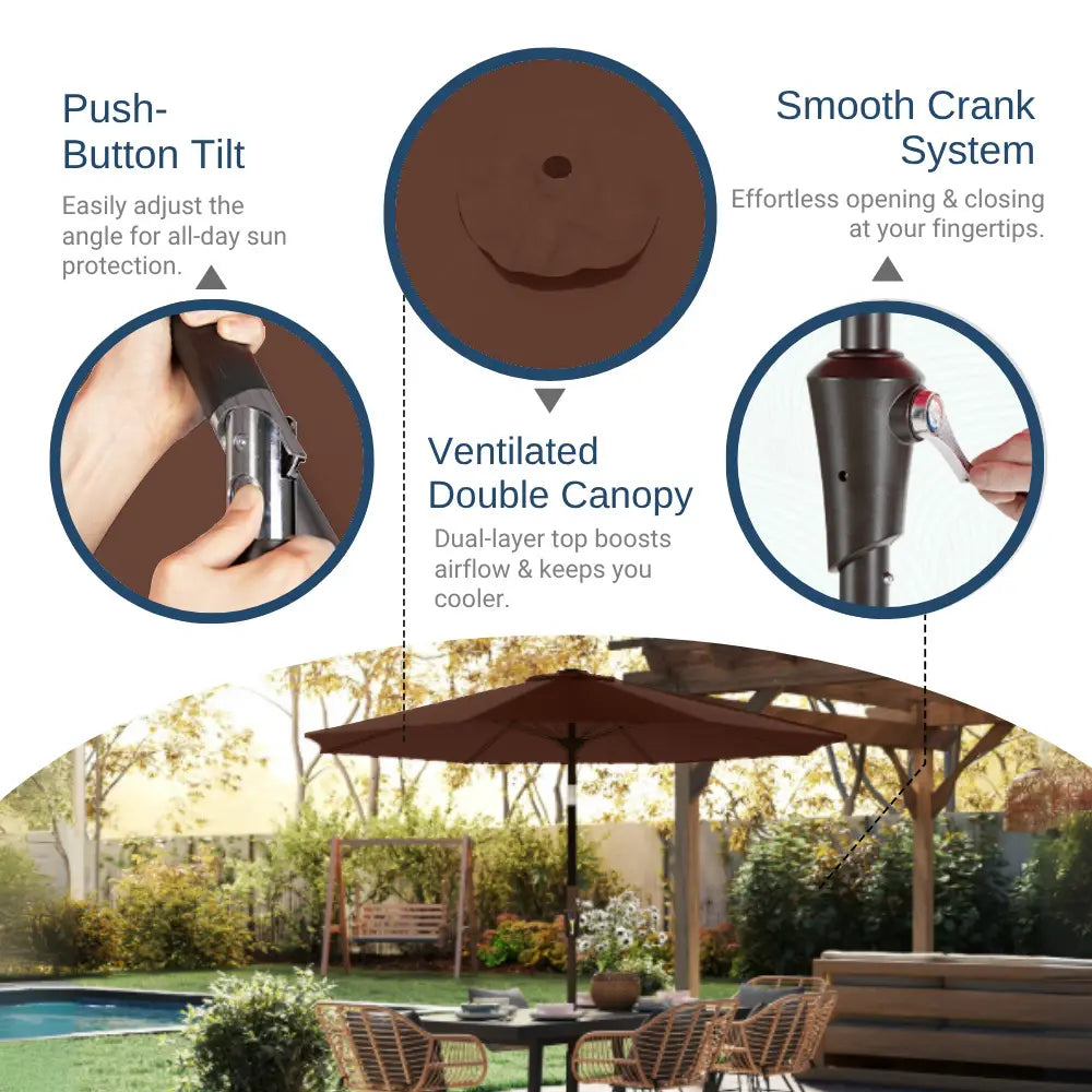 Patio Kingdom outdoor Umbrella