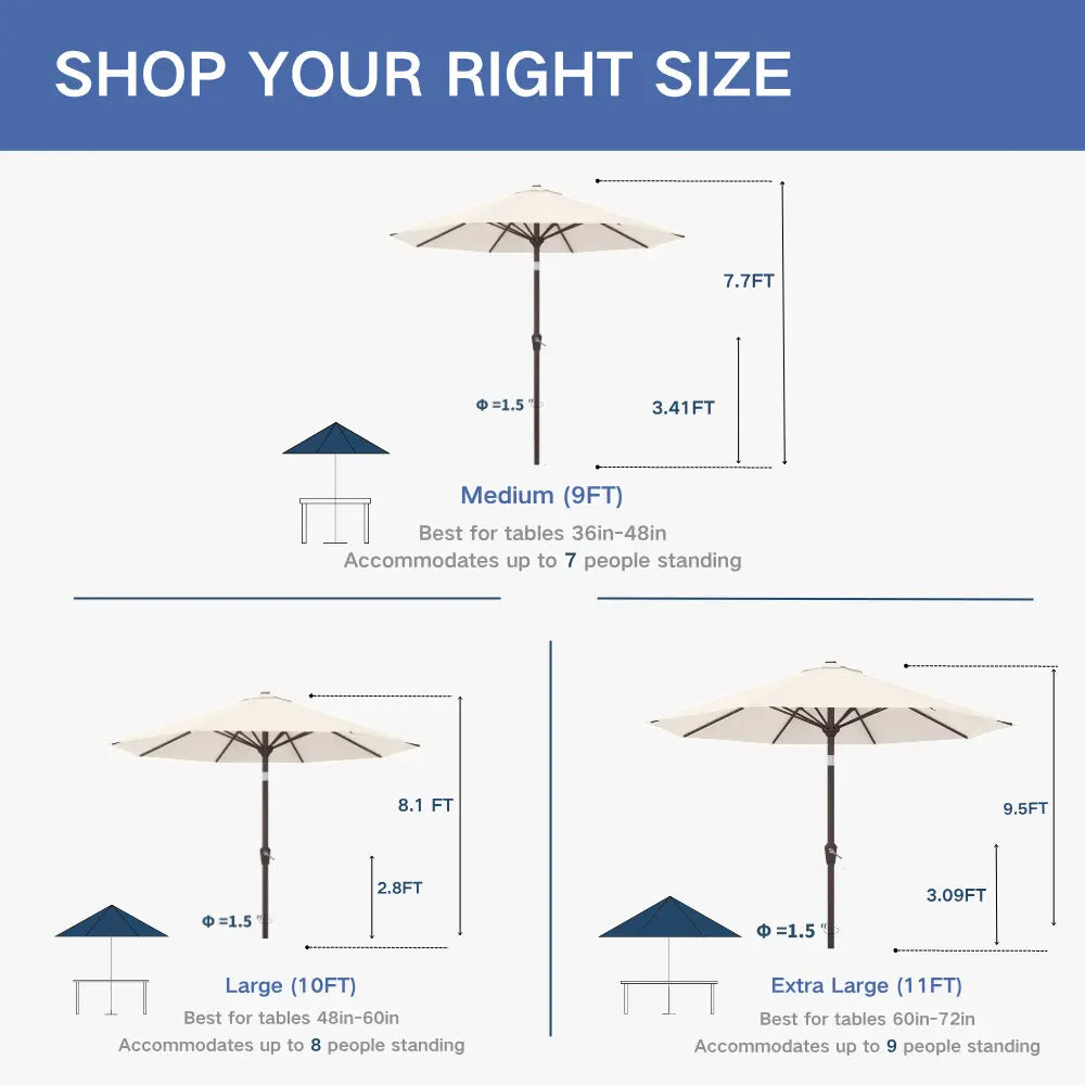 Patio Kingdom outdoor Umbrella