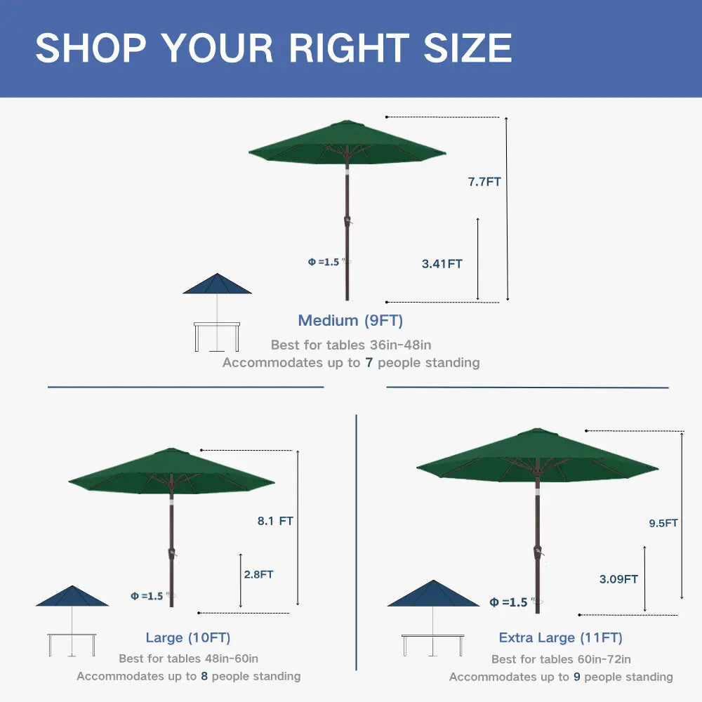 Patio Kingdom outdoor Umbrella