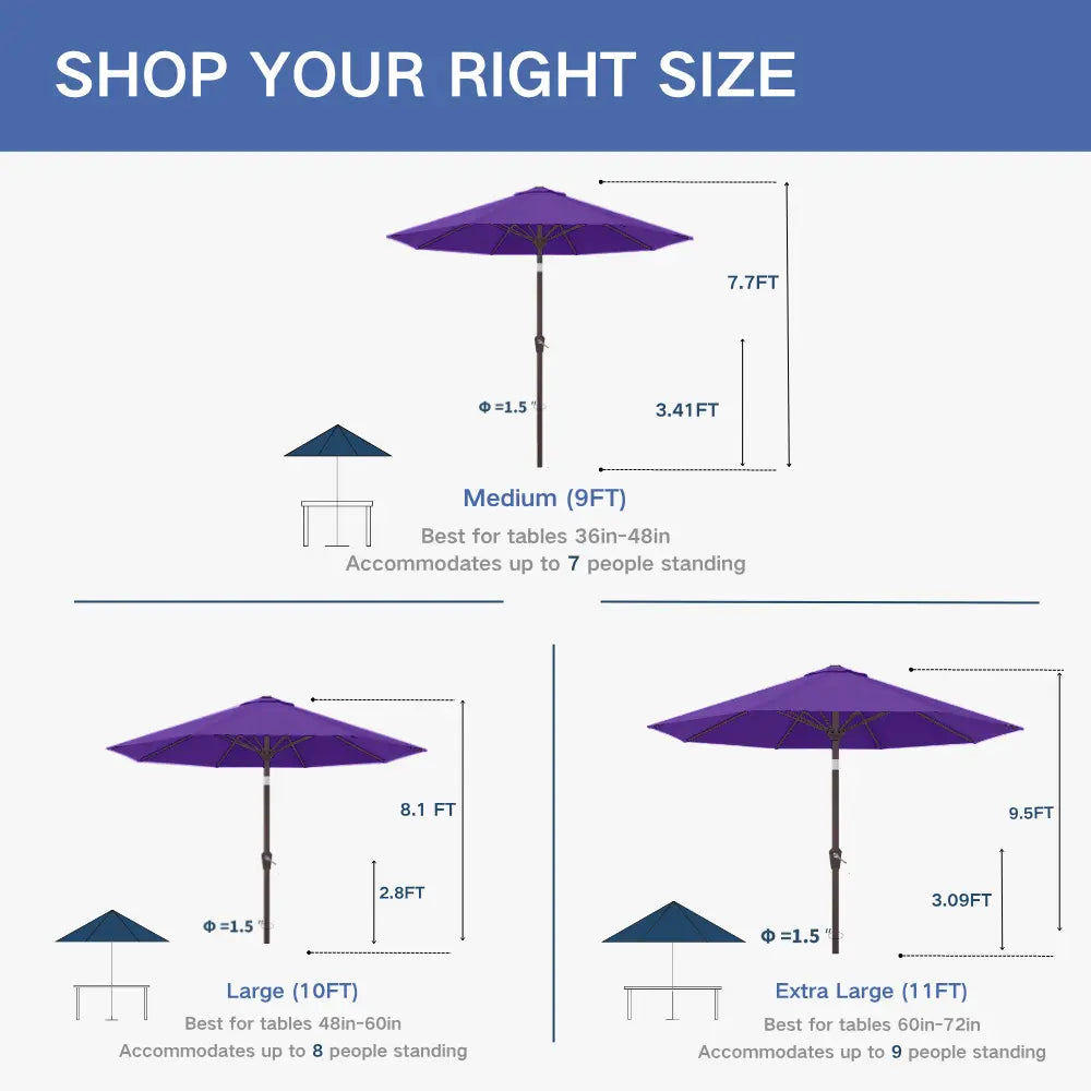 Patio Kingdom outdoor Umbrella