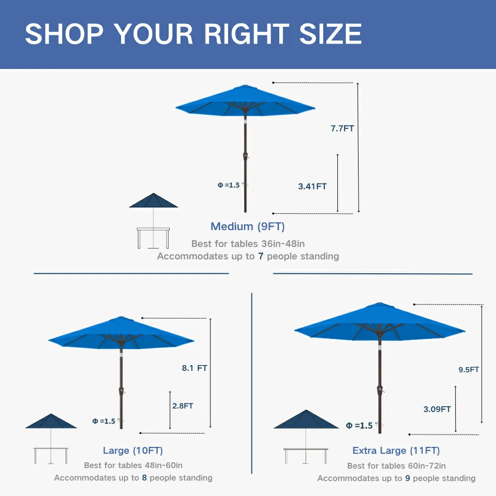 Patio Kingdom outdoor Umbrella