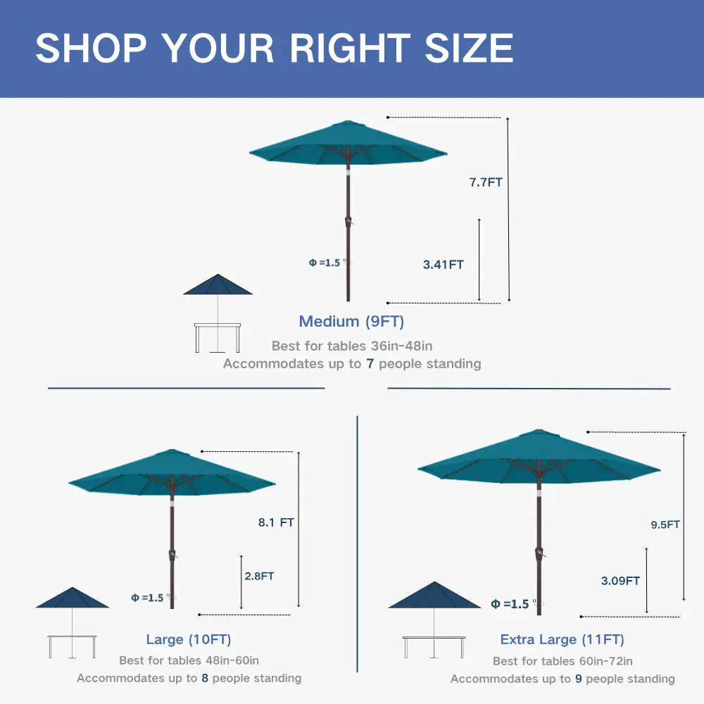 Patio Kingdom outdoor Umbrella
