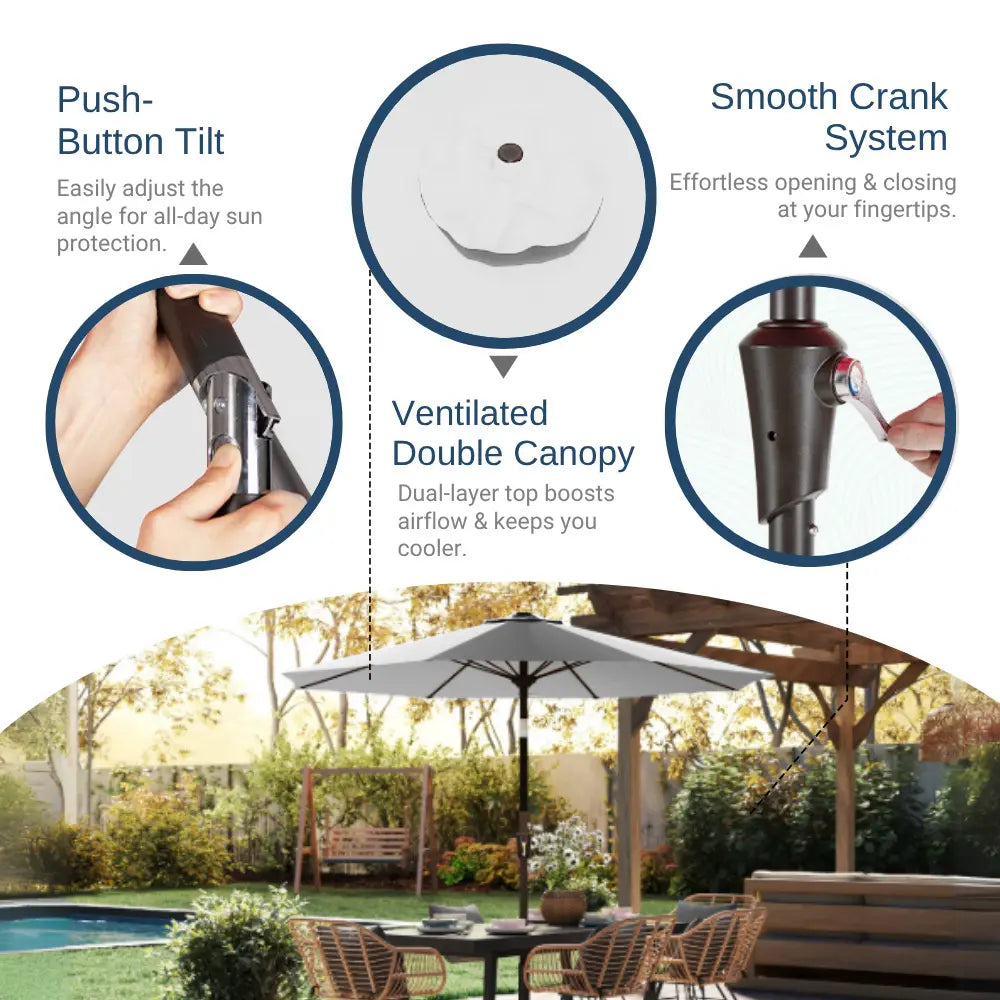 Patio Kingdom outdoor Umbrella
