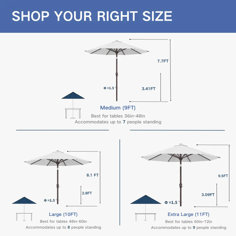Patio Kingdom outdoor Umbrella