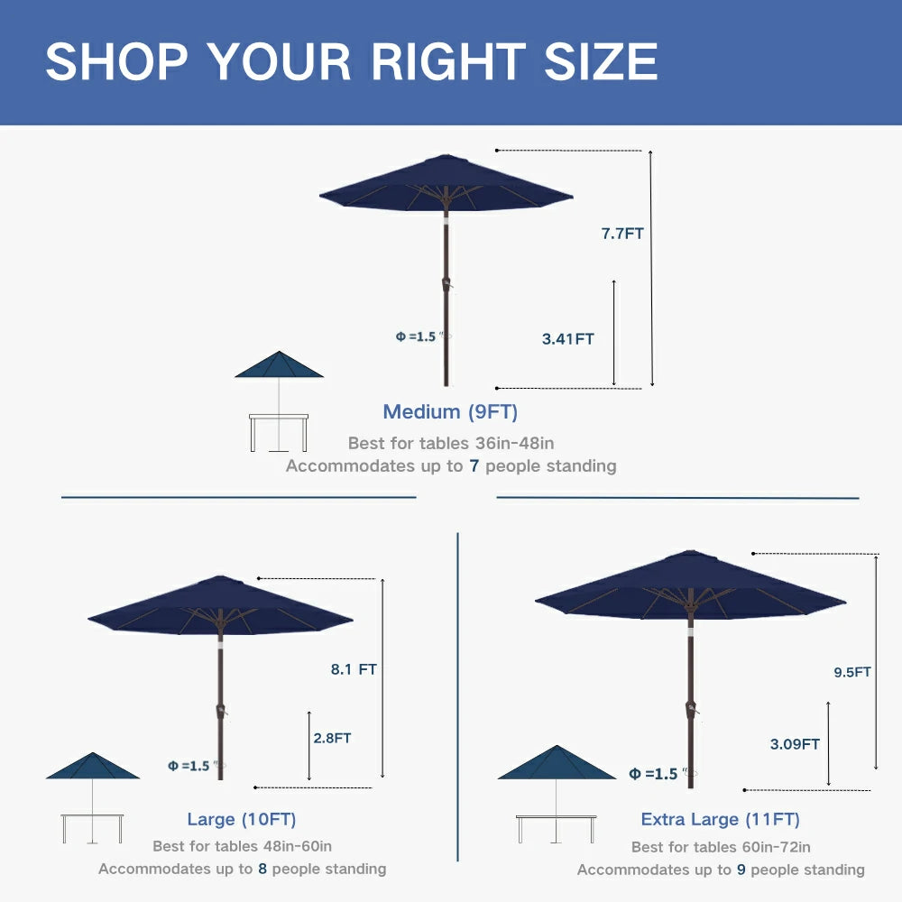 Patio Kingdom outdoor Umbrella