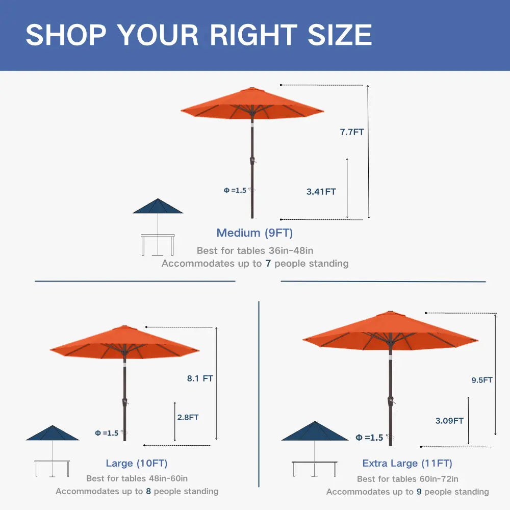 Patio Kingdom outdoor Umbrella