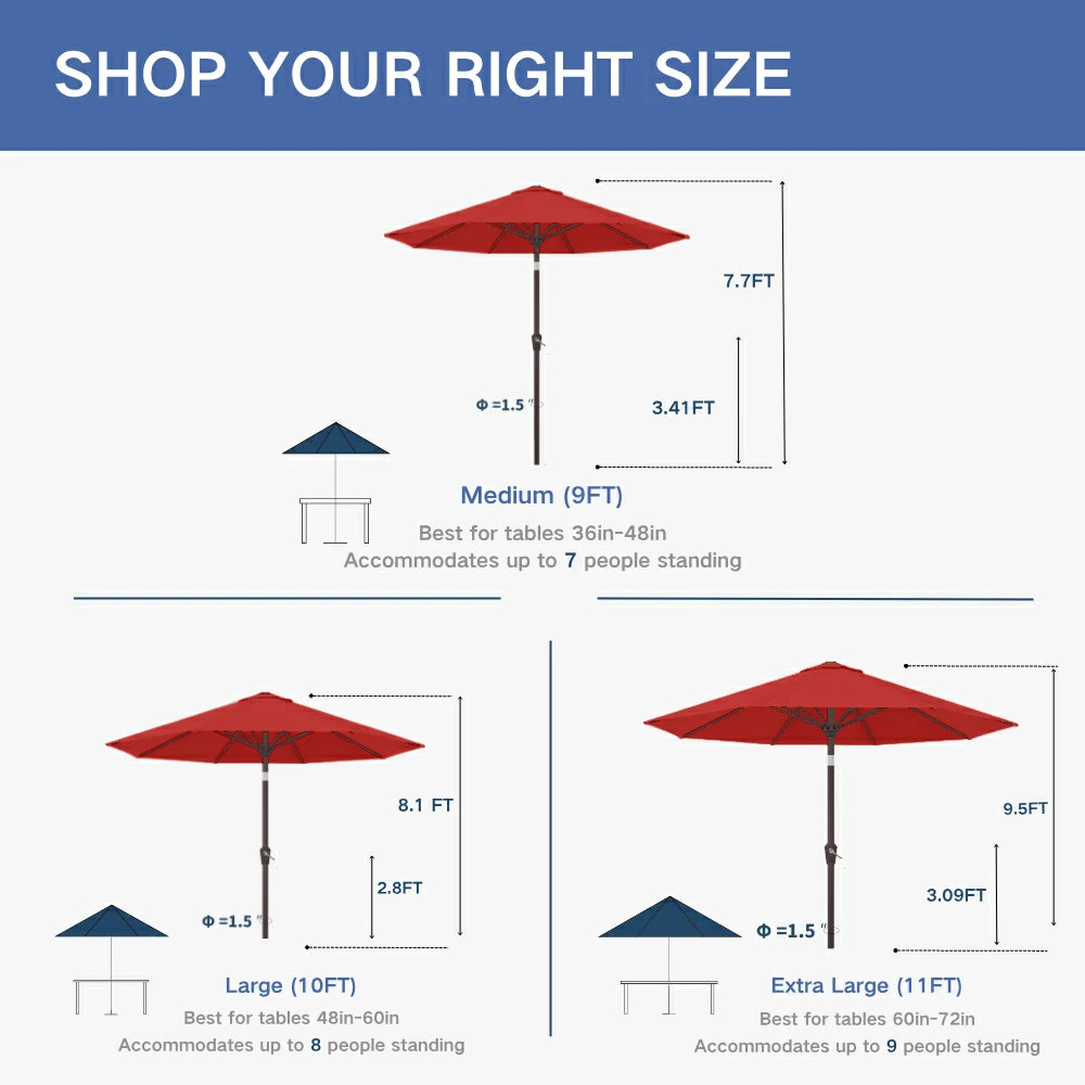 Patio Kingdom outdoor Umbrella