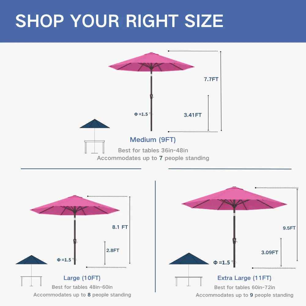 Patio Kingdom outdoor Umbrella