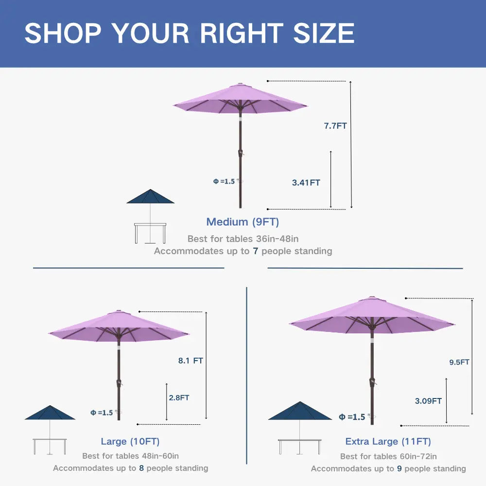Patio Kingdom outdoor Umbrella