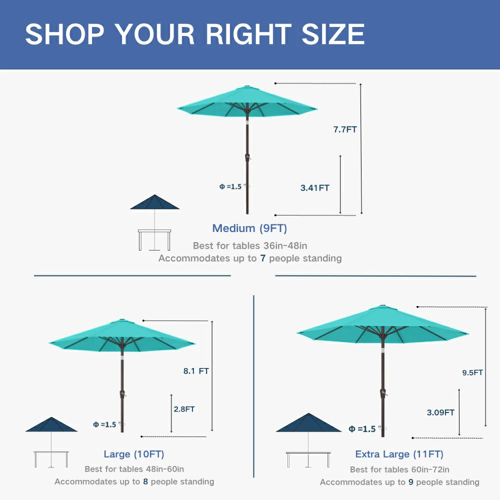 Patio Kingdom outdoor Umbrella